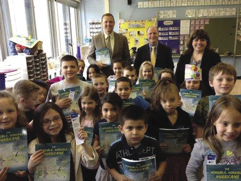 Ken Daly with Lindenhurst Students